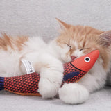 Darrahopens Pet Care > Toys > Cat Toys 3Pcs Saury Fish Cat Toys Interactive Cat Kitten Kicker Teething Toys