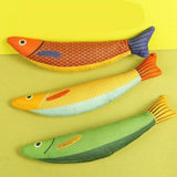 Darrahopens Pet Care > Toys > Cat Toys 3Pcs Saury Fish Cat Toys Interactive Cat Kitten Kicker Teething Toys