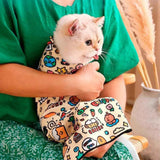 Anti-Escape Cat Grooming Wrap Mat Anti-Scratch Calming Wrap for Pet Nail Clipping Multifunctional Pet Mat - L