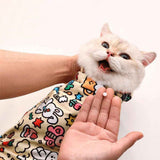 Anti-Escape Cat Grooming Wrap Mat Anti-Scratch Calming Wrap for Pet Nail Clipping Multifunctional Pet Mat - L