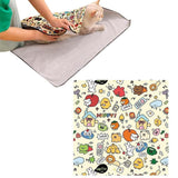 Darrahopens Pet Care > Toys > Cat Toys Anti-Escape Cat Grooming Wrap Mat Anti-Scratch Calming Wrap for Pet Nail Clipping Multifunctional Pet Mat - M