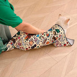 Darrahopens Pet Care > Toys > Cat Toys Anti-Escape Cat Grooming Wrap Mat Anti-Scratch Calming Wrap for Pet Nail Clipping Multifunctional Pet Mat - M
