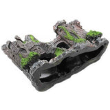 Darrahopens Pet Care > Toys > Cat Toys Aquarium Decorations- Castle Fish Tank Decorations for Aquatic Pets to Breed Play and Rest Fish Decorations for Tank