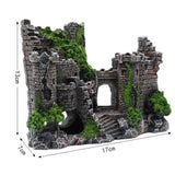 Darrahopens Pet Care > Toys > Cat Toys Aquarium Decorations- Castle Fish Tank Decorations for Aquatic Pets to Breed Play and Rest Fish Decorations for Tank