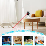 Darrahopens Pet Care > Toys > Cat Toys CARLA HOME Interactive Laser Toy for Cats with Adjustable Angle, USB Rechargeable & 2 Speed Modes