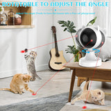 Darrahopens Pet Care > Toys > Cat Toys CARLA HOME Interactive Laser Toy for Cats with Adjustable Angle, USB Rechargeable & 2 Speed Modes