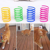 Darrahopens Pet Care > Toys > Cat Toys Cat Spiral Spring, Creative Toy to Pass the Time and Keep Shape Interactive Durable Heavy Duty Plastic Colorful Toy for Rocking
