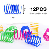 Darrahopens Pet Care > Toys > Cat Toys Cat Spiral Spring, Creative Toy to Pass the Time and Keep Shape Interactive Durable Heavy Duty Plastic Colorful Toy for Rocking