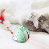 Electric Automatic Moving Rolling Dog Toy Interactive Dog Ball Toy Green