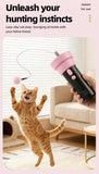 Darrahopens Pet Care > Toys > Cat Toys Electric Cat Fishing Wand Toy: One-Button Launch with Spring Retraction, the Perfect Stress-Relief Toy for Human-Pet Interaction/Black [gift battery *2+ replacement head *2+ screwdriver] In Australia - Darrahopens