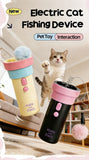Darrahopens Pet Care > Toys > Cat Toys Electric Cat Fishing Wand Toy: One-Button Launch with Spring Retraction, the Perfect Stress-Relief Toy for Human-Pet Interaction/Black [gift battery *2+ replacement head *2+ screwdriver] In Australia - Darrahopens