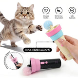 Darrahopens Pet Care > Toys > Cat Toys Electric Cat Fishing Wand Toy: One-Button Launch with Spring Retraction, the Perfect Stress-Relief Toy for Human-Pet Interaction/Black [gift battery *2+ replacement head *2+ screwdriver] In Australia - Darrahopens