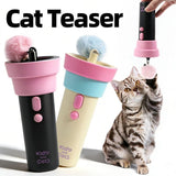 Darrahopens Pet Care > Toys > Cat Toys Electric Cat Fishing Wand Toy: One-Button Launch with Spring Retraction, the Perfect Stress-Relief Toy for Human-Pet Interaction/Black [gift battery *2+ replacement head *2+ screwdriver] In Australia - Darrahopens