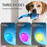 Darrahopens Pet Care > Toys > Cat Toys Electric Rolling Pet Ball for Cats and Dogs, Durable, Chew-Resistant, Rope-Knot, Squeaky, and Glowing Toy - Blue