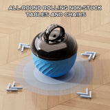 Darrahopens Pet Care > Toys > Cat Toys Electric Rolling Pet Ball for Cats and Dogs, Durable, Chew-Resistant, Rope-Knot, Squeaky, and Glowing Toy - Blue