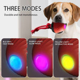 Darrahopens Pet Care > Toys > Cat Toys Electric Rolling Pet Ball for Cats and Dogs, Durable, Chew-Resistant, Rope-Knot, Squeaky, and Glowing Toy - Red