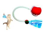 Darrahopens Pet Care > Toys > Cat Toys Interactive Cat Toy Moving Cat Ball with Dragonfly Tail Indoor Auto-Turn Cat Toy Red