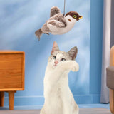 Darrahopens Pet Care > Toys > Cat Toys Interactive Cat Toy with Chirping Electronic Flying Bird for Indoor Cats