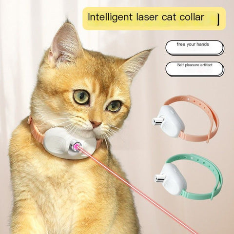 Darrahopens Pet Care > Toys > Cat Toys Laser cat teasing collar-Light green