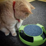Darrahopens Pet Care > Toys > Cat Toys Pet Cat Catch Mouse Interactive Toy Cat Scratch Board Toy with Felt Scratching Claw Mat