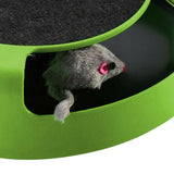 Darrahopens Pet Care > Toys > Cat Toys Pet Cat Catch Mouse Interactive Toy Cat Scratch Board Toy with Felt Scratching Claw Mat
