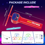 Darrahopens Pet Care > Toys > Cat Toys Red LED Light Up Flying Disc Cat Toy Interactive UFO Launcher with Replacement Discs