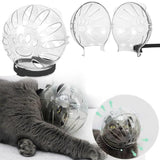 Darrahopens Pet Care > Toys > Cat Toys Transparent Cat Hood Astronaut Helmet Muzzle Mask Preventing Biting and Licking - Large