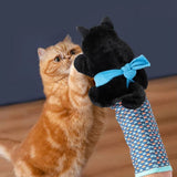 Darrahopens Pet Care > Toys > Cat Toys Wrestler Cat Interactive Hand Puppet Kitten Toy Pet Play Plush Puppet For Cats