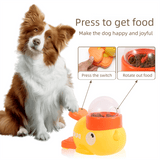 Darrahopens Pet Care > Toys > Cat Toys Yellow Interactive Duck-Shaped Automatic Pet Feeder – Smart Treat Dispenser for Cats & Dogs with 3 Adjustable Port Sizes