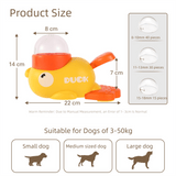Darrahopens Pet Care > Toys > Cat Toys Yellow Interactive Duck-Shaped Automatic Pet Feeder – Smart Treat Dispenser for Cats & Dogs with 3 Adjustable Port Sizes