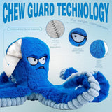 Darrahopens Pet Care > Toys > Dog Toys 1 Pcs Durable Plush Dog Chew Toy, Squeaky Interactive Tug Of War Toy For Large Dogs, Crinkle Sound Pet Toy, Warm Puppy Toyt,32*9*9cm,Blue In Australia - Darrahopens