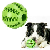 Darrahopens Pet Care > Toys > Dog Toys 2 Large Pet Treat Dispenser Balls, 7CM - Durable Teething and Dental Care Toys - Green