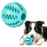 Darrahopens Pet Care > Toys > Dog Toys 2 Large Pet Treat Dispenser Balls, 7CM - Durable Teething and Dental Care Toys - Teal