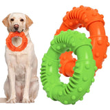 Darrahopens Pet Care > Toys > Dog Toys 2 pcs Dog Chew Toys, Durable Rubber Ring Dog Toy, Dog Teeth Cleaning Toy For Large And Medium Dogs