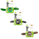 Darrahopens Pet Care > Toys > Dog Toys 3-Piece Set High Elastic Pet Tennis Toy - Chew-Resistant Dog Ball with Plush Animal Designs for Interactive Play, Teeth Grinding & Dental Cleaning, Synthetic Fiber & Rubber, 80g Lightweight, Ideal for Small to Large Dogs-Designs: Duck and  Owl and  Pengui