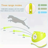 Automatic Pet Ball Launcher Toy with 3 Smart Launch Modes, Built-in Li-ion Battery & USB Charging, Long Battery Life, Indoor/Outdoor Use, Perfect Interactive Training Toy for Small and Medium Dogs.(blue)