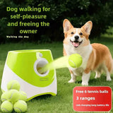 Automatic Pet Ball Launcher Toy with 3 Smart Launch Modes, Built-in Li-ion Battery & USB Charging, Long Battery Life, Indoor/Outdoor Use, Perfect Interactive Training Toy for Small and Medium Dogs.(blue)