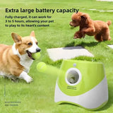 Automatic Pet Ball Launcher Toy with 3 Smart Launch Modes, Built-in Li-ion Battery & USB Charging, Long Battery Life, Indoor/Outdoor Use, Perfect Interactive Training Toy for Small and Medium Dogs.(blue)