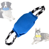 Darrahopens Pet Care > Toys > Dog Toys Blue Durable Dog Tug Toy with 2 Handles - Interactive Bite Pillow for Training & Tug of War