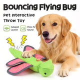 Darrahopens Pet Care > Toys > Dog Toys Bouncy Flying Bug (Captain Dragonfly) Pet Interactive Toy: Launch and Sound Effects with 360° Rotation, Bite-Resistant Oxford Fabric for Fun Between Pets and Owners In Australia - Darrahopens