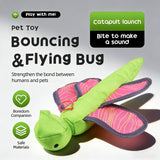 Darrahopens Pet Care > Toys > Dog Toys Bouncy Flying Bug (Captain Dragonfly) Pet Interactive Toy: Launch and Sound Effects with 360° Rotation, Bite-Resistant Oxford Fabric for Fun Between Pets and Owners In Australia - Darrahopens