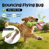 Darrahopens Pet Care > Toys > Dog Toys Bouncy Flying Bug (Captain Dragonfly) Pet Interactive Toy: Launch and Sound Effects with 360° Rotation, Bite-Resistant Oxford Fabric for Fun Between Pets and Owners In Australia - Darrahopens