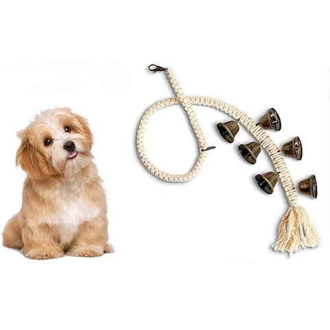 Darrahopens Pet Care > Toys > Dog Toys Dog Doorbell With 6 Extra Loud Bells Adjustable Doorbell Hanging Rope For Dog Training