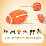 Darrahopens Pet Care > Toys > Dog Toys Dog Toy Ball, Squeaky Dog Ball, Indestructible Natural Rubber Rugby Dog Ball, Dog Chew Ball, Dog Toy With Dental