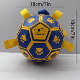 Darrahopens Pet Care > Toys > Dog Toys Dog toy with rope Little Yellow Duck plush interactive tennis, suitable for tug-of-war, birthday gift for small dogs, draggable and durable water ball, special for small and medium-sized dogs, made of high quality PU material, which can be kicked and play