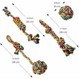 Darrahopens Pet Care > Toys > Dog Toys Dog Toys, ROpe Dog Toys, Chew Toys, Interactive Dog Toys, For Small/Medium Dogs (4 Pieces)