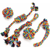 Darrahopens Pet Care > Toys > Dog Toys Dog Toys, ROpe Dog Toys, Chew Toys, Interactive Dog Toys, For Small/Medium Dogs (4 Pieces)