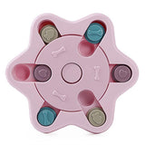 Darrahopens Pet Care > Toys > Dog Toys Dog Treat Dispenser Food Puzzle Toy Interactive Training Feeder Pet Supply Bowl - Claw-Pink