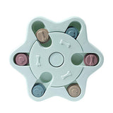 Darrahopens Pet Care > Toys > Dog Toys Dog Treat Dispenser Food Puzzle Toy Interactive Training Feeder Pet Supply Bowl - Hexagon-Blue