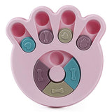 Darrahopens Pet Care > Toys > Dog Toys Dog Treat Dispenser Food Puzzle Toy Interactive Training Feeder Pet Supply Bowl - Hexagon-Blue